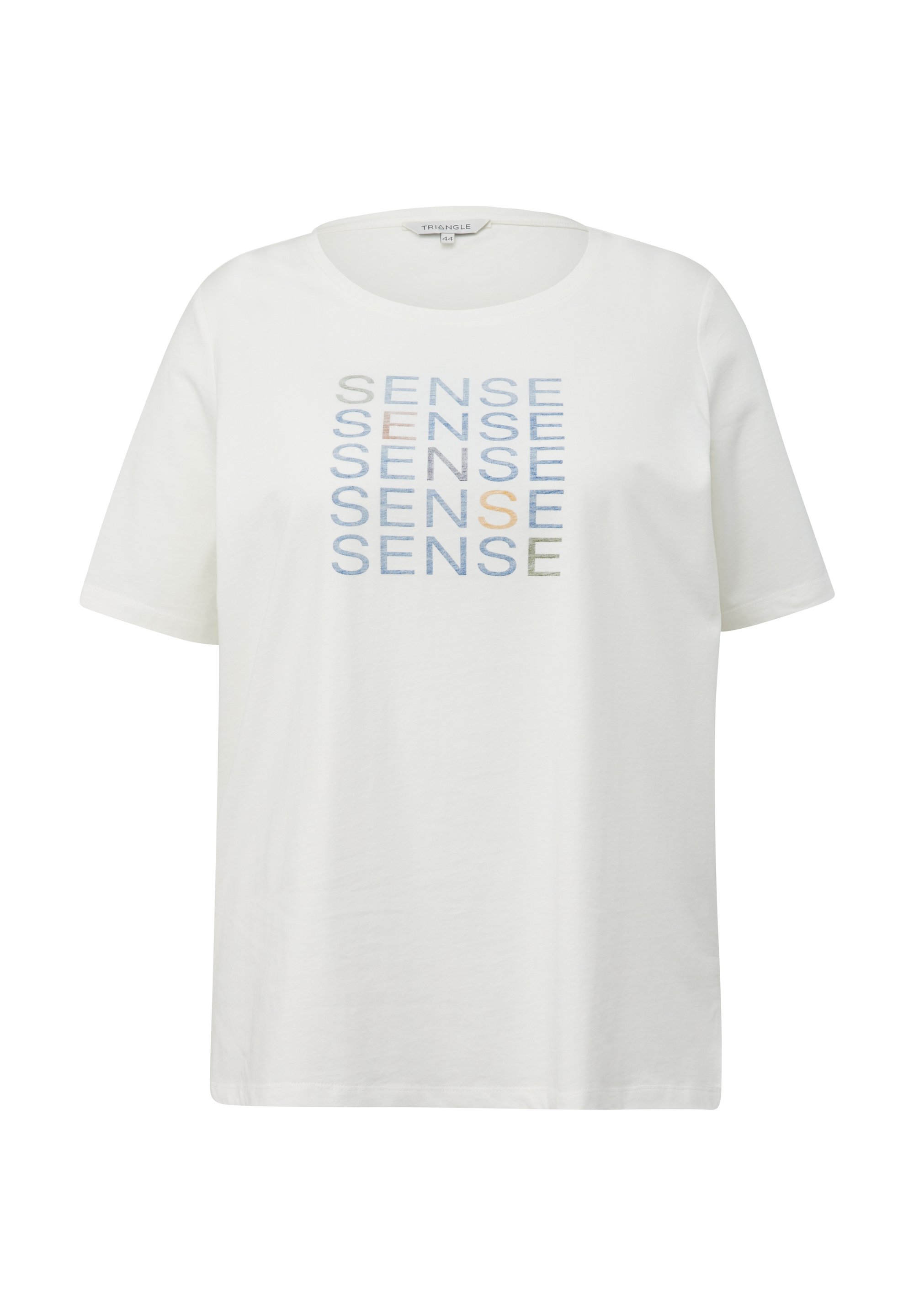 Triangle Print T-shirt ecru/off-white Zalando