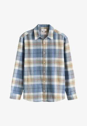 Next, REGULAR FIT-LONG SLEEVE CHECK - Košile - light blue