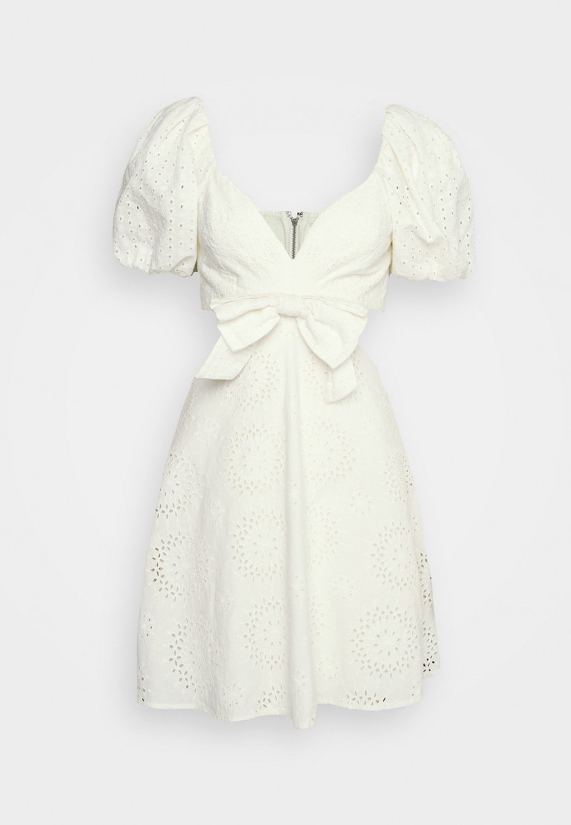 Damen Freizeitkleider | Alice + Olivia QUEENIE MINI DRESS BOW Freizeitkleid off white/weiß - UM99645 Damen Freizeitkleider | Alice + Olivia QUEENIE MINI DRESS BOW Freizeitkleid off white/weiß - UM99645