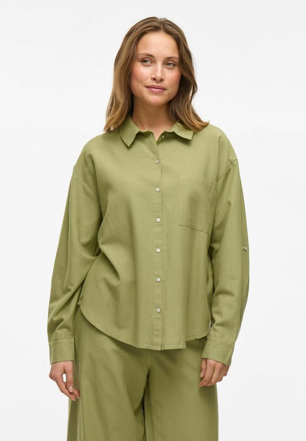 Hemdbluse - sage