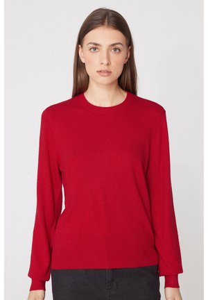Tezenis, LONG SLEEVE ROUND-NECKLINE - Maglione - red