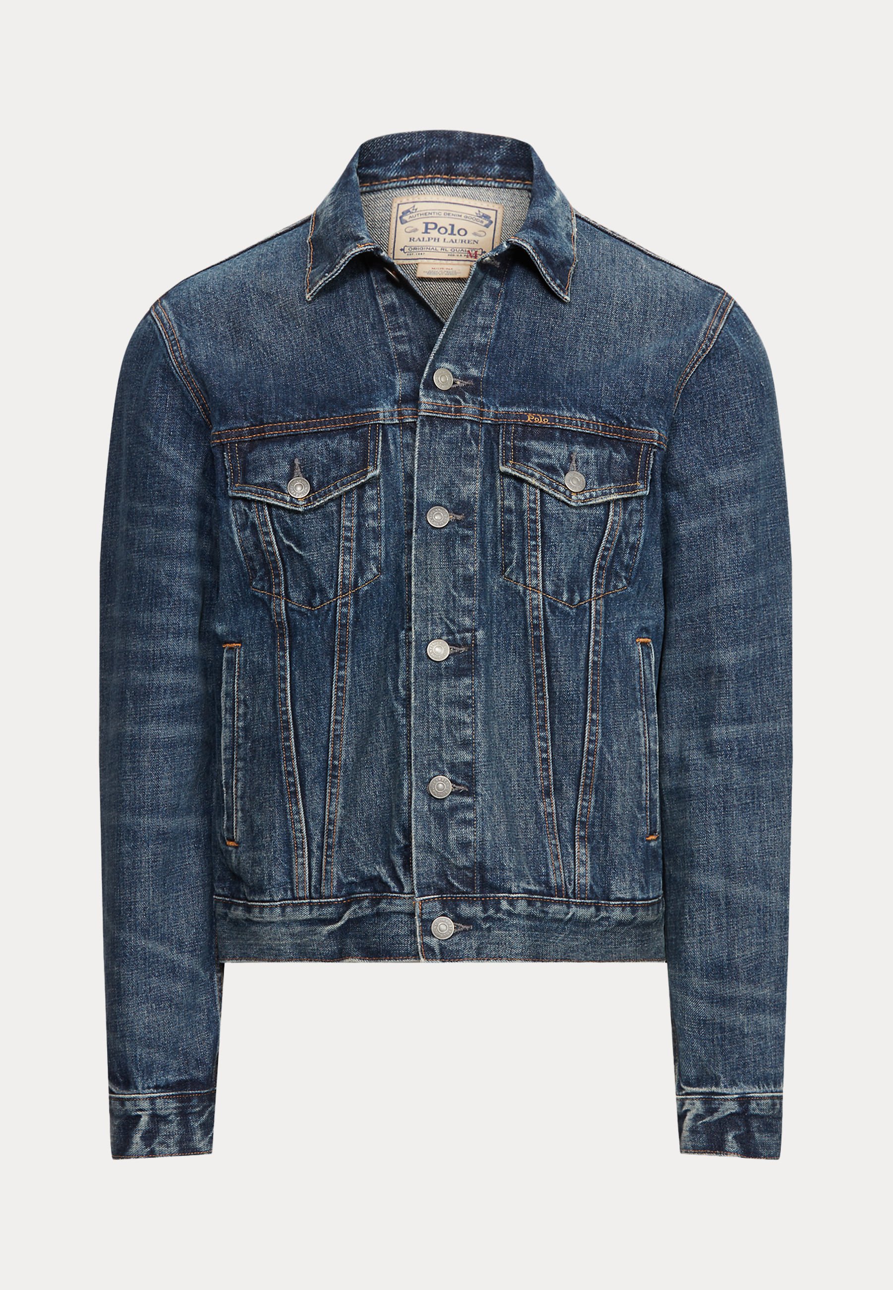 Polo Ralph Lauren FADED DENIM TRUCKER JACKET - Denim jacket