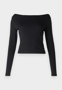 PCMINNA BOAT NECK - Langarmshirt - black