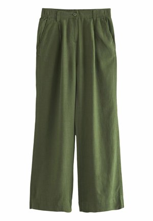 Next BLEND WIDE LEG PETITE - Hlače - khaki green