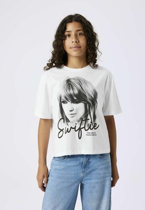 CELEBRITY ICONS - Camiseta estampada - bright white