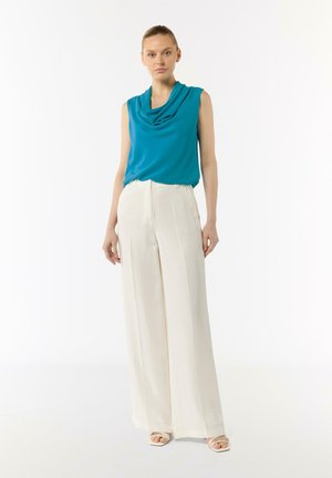 MIT WASSERFALL-AUSSCHNITT - Top - ozeanblau