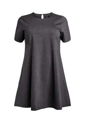 Zizzi, KURZES A-LINIEN KLEID AUS JERSEY - Φόρεμα T-Shirt - grau