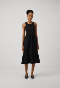 GAP MIDI DRESS - Kasdienė suknelė - black