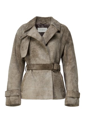 ELDA - Giacca di pelle - grey