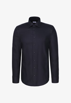 Seidensticker, REGULAR - TWILL - Camicia - black