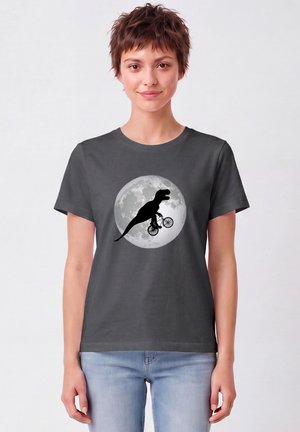 watapparel, FLYING TREX - T-shirt imprimé - anthracite