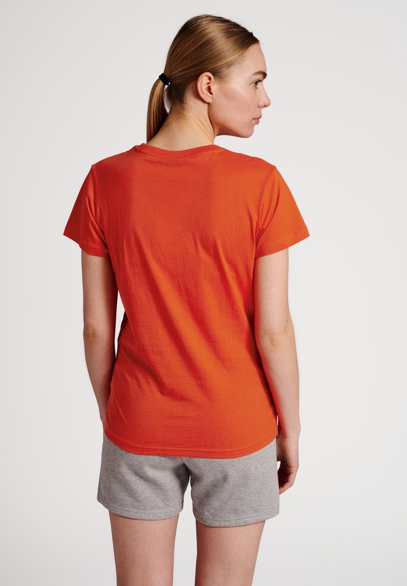 Damen Sportbekleidung | Hummel HMLGG S/S T-Shirt print cherry tomato/rot - FB25416 Damen Sportbekleidung | Hummel HMLGG S/S T-Shirt print cherry tomato/rot - FB25416