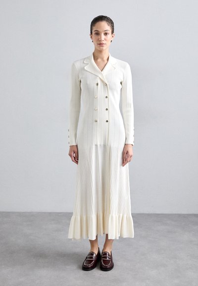 sandro ROBE MIDI LOOK MANTEAU - Jumper dress - ecru