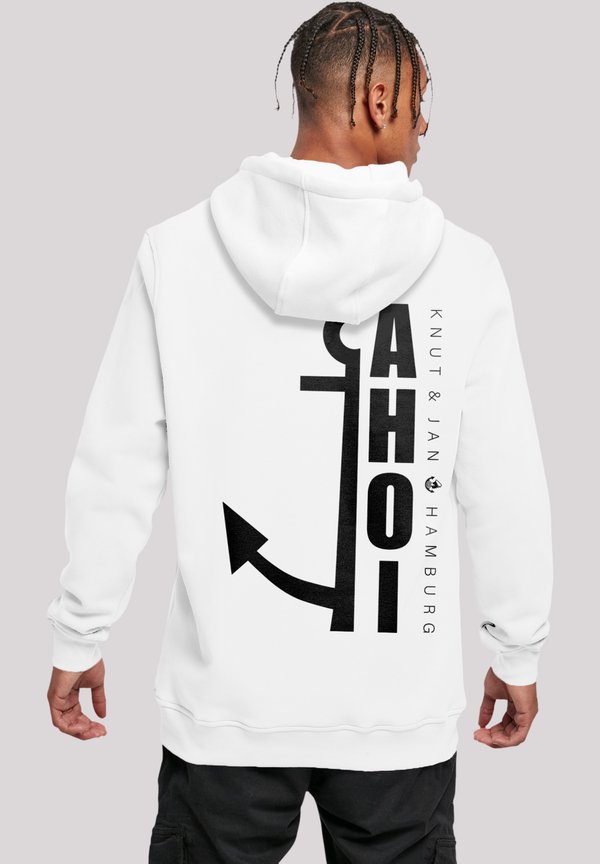 AHOI ANKER CROP KNUT JAN HAMBURG - Kapuzenpullover - weiß