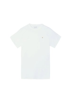 Silbon, CAMISETA LISA MINILOGO PARCHE BLANCA - Camiseta básica - white