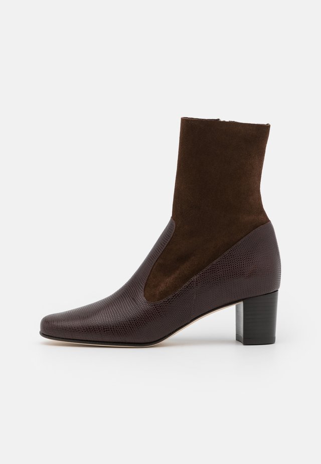 FRANCKA - Bottines - lezard/marron