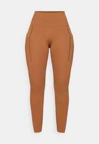 UNIVERSA - Leggings - light british tan/black