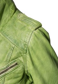 NO N4ME Leren jas - grün