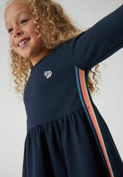 Paul Smith Junior ZEBRA LOGO ARTIST STRIPE PONTE - Vardagsklänning - navy