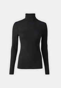 QUINN THIN TURTLENECK - Stickad tröja - black