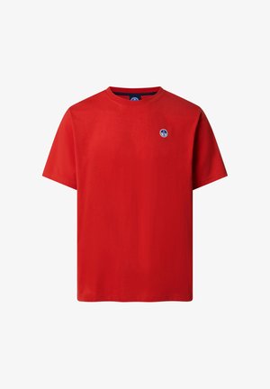 North Sails, WITH LOGO PATCH - T-shirt basic - molten lava
