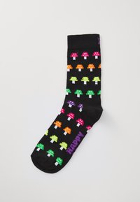 MUSHROOM STRIPE SOCK UNISEX - Sukat - black