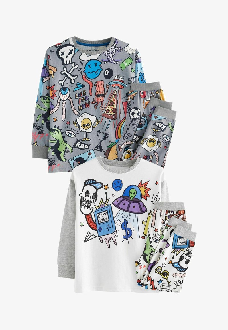 Next LONG SLEEVE 2 PACK - REGULAR FIT SET - Pidžamas komplekts - grey white character