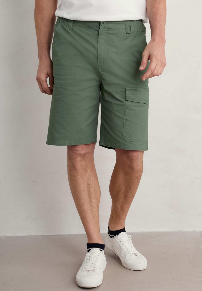 EX Seasalt Green Dark Balsam Rosewell Farm Linen Midi Skirt Sizes 820 RRP £65