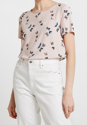 T-shirt med print - light pink