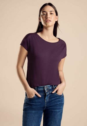 MIT RAFFUNG - T-shirt basique - lila