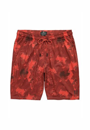 JP1880, FLEXNAMIC® FITNESS QUICK-DRY ALL-OVER PRINT BERMUDA SHORTS UP TO SIZE  - Træningsbukser - fired clay