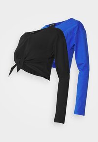 2 PACK - Longsleeve - blue/black