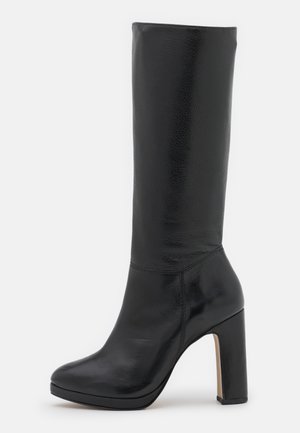 Laarzen met hoge hak - black