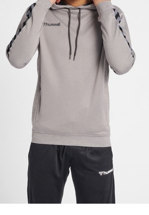 Sweat à capuche - mottled grey