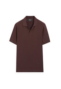 TEXTURED SHORT SLEEVE  - Poloshirt - bordeaux