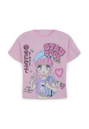 T-shirt con stampa - rosa