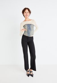 Weekday KEEL LOW SUITING - Kalhoty - black