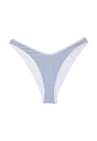 ESSENTIALS TEXT HIGH LEG CHEEKY - Bikini bottoms - brisk blue/white
