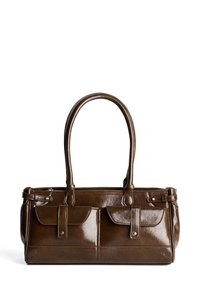 POCKETS - SHOULDER - Käsilaukku - dark brown