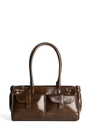 POCKETS - SHOULDER - Ručna torba - dark brown