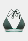 HALTER TRIANGLE ICON STRIPE SWIM - Πάνω μέρος μπικίνι - darkest spruce