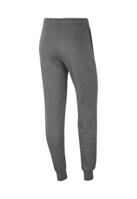 Grijze sweatpants van een katoenmix, met een taps toelopende pasvorm, elastische tailleband en ribbed boorden. Minimalistisch ontwerp zonder versieringen.