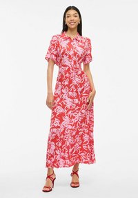 VILA Maxikjole - poppy red
