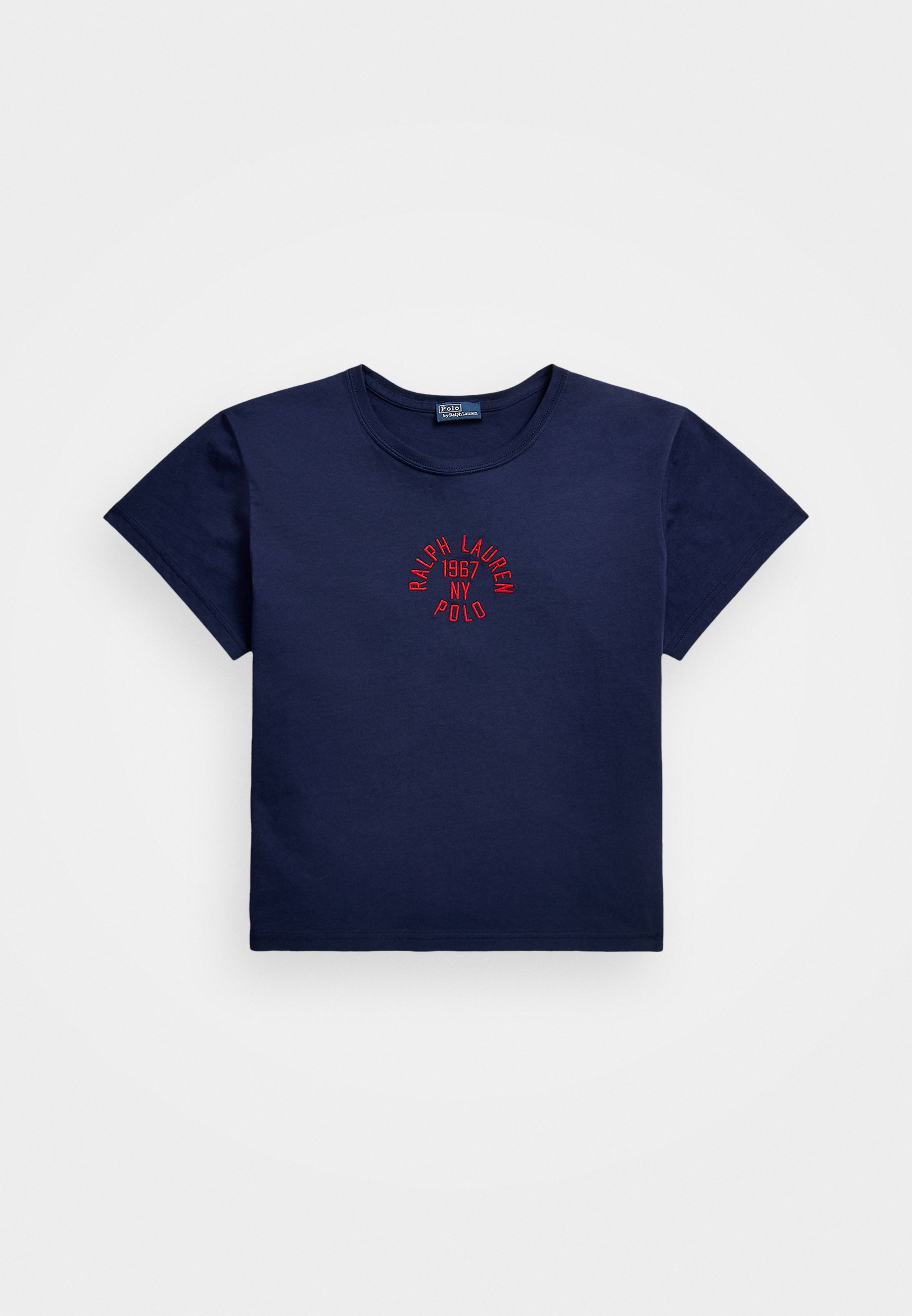 売れ筋商品|||ラルフローレン Tシャツ レディース トップス SHRUNKEN FIT COTTON JERSEY LOGO TEE - Print T-shirt - newport navy Polo Ralph Lauren SHRUNKEN FIT COTTON JERSEY LOGO TEE