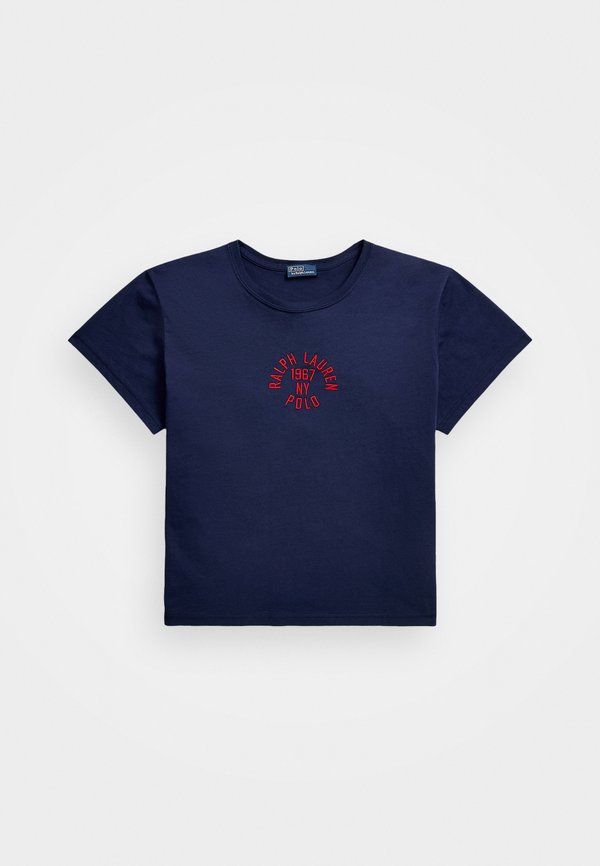SHRUNKEN FIT COTTON JERSEY LOGO TEE - Print T-shirt2