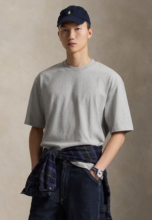 RELAXED FIT SUEDED JERSEY T-SHIRT - Základné tričko - andover heather