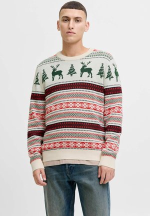 PULLOVER X-MAS - Pulover - dark green