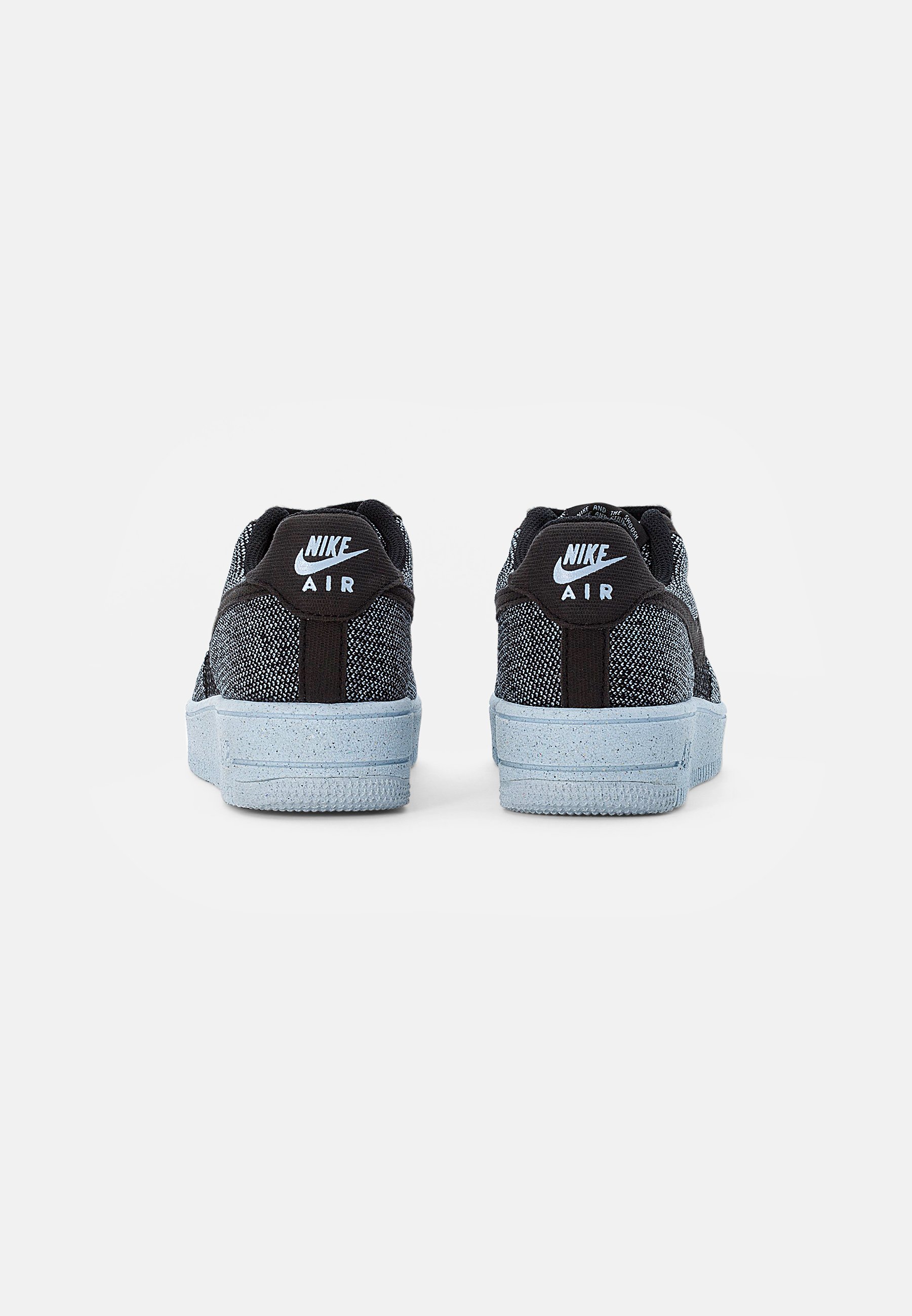 Nike Sportswear AIR FORCE 1 CRATER UNISEX - Trainers - black/black-chambray  blue/black - Zalando.de