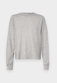 Abercrombie & Fitch WAFFLE CROP HEATHER  - Μπλούζα με μακριά μανίκια - grey heather