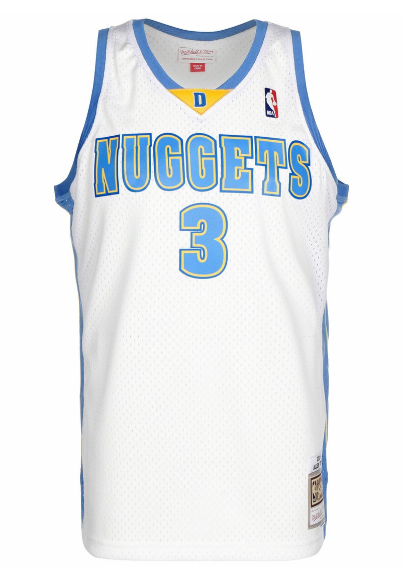 Mitchell & Ness NBA DENVER NUGGET IVERSON SWINGMAN  - Camiseta NBA - white